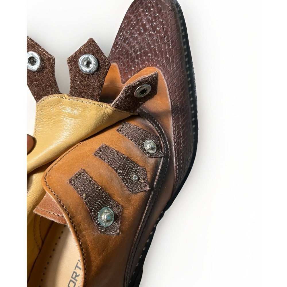 Fortune from Liberty Brown Tan Leather Slip On Square Toe Dress Shoes 10.5 - Picture 4 of 6